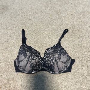 Parisian padded push up lace bra